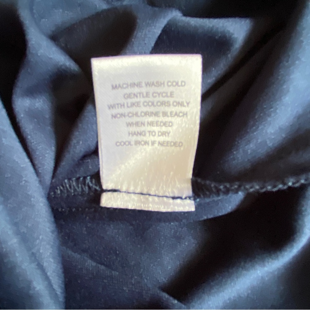 BEBOP Navy Tie Sleeveless Eyelet Fit + Flare lined dress -NWT -Size L (Large) - Picture 12 of 12